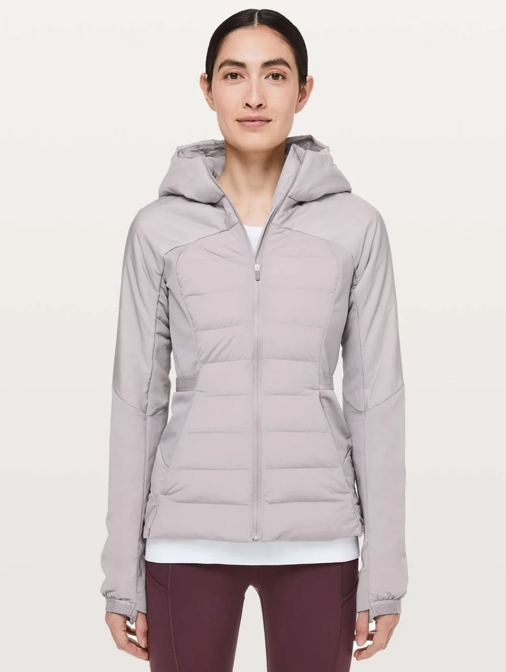 Lululemon Down For It All Jacket Dark Chrome Women's Size 8 Active